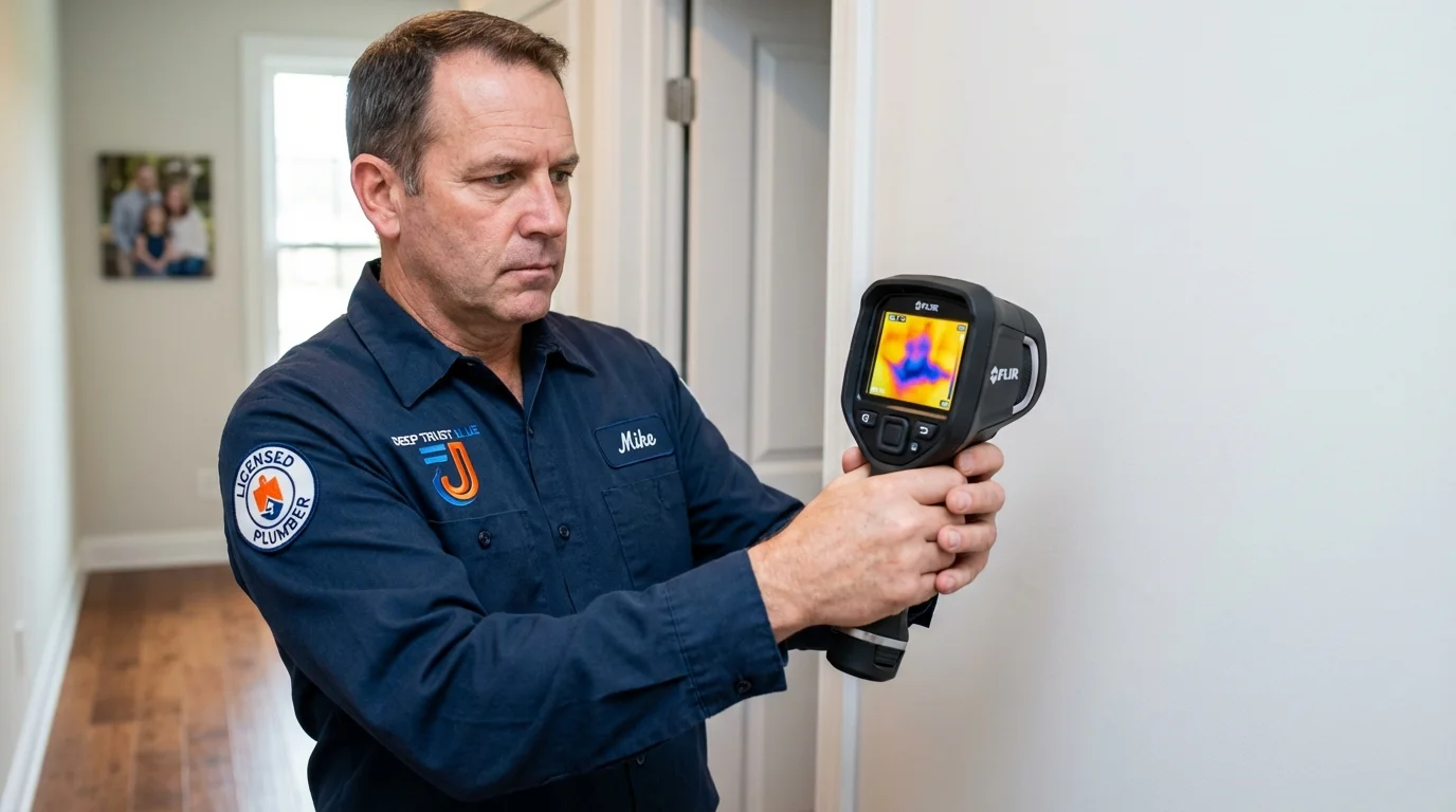 Thermal imaging leak detection by Johns Plumbing LLC in Mathis